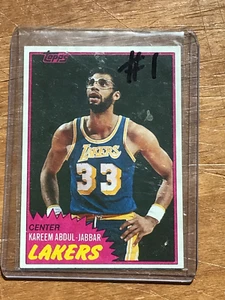 1981 82 Topps Kareem Abdul-Jabbar #20 - Bild 1 von 2