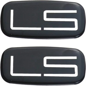 2PCS LS Emblem Car Badge Sticker Decal for 99-07 Silverado Suburban Chrome/Black - Picture 1 of 5