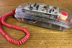 Vintage Radio Shack 43 - 371A Clear See-Through Telephone Untested - Picture 1 of 12