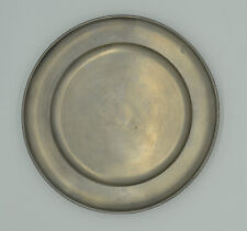 Etainbel Large Round Tin Plate 19th Century 8-½” Across 14 oz C-9