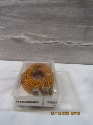 Qty. 10 NOS Fleischmann 9401 Power Connecting Clip Wire N Gauge in Box - Image 1 of 3