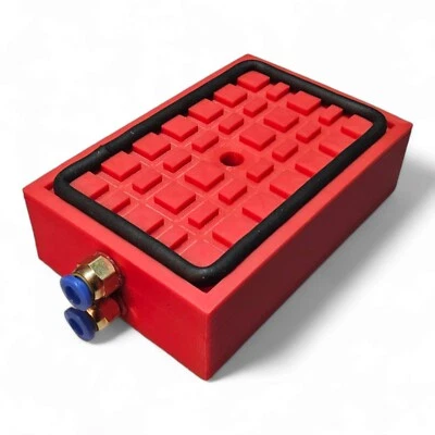 3D CREATIVITY SERVICE Vakuumplatte Vakuumpad doppelseitig 6mm Anschlüsse incl Schnur CNC