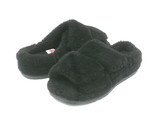 UGG FLUFF THAT MEN SLIPPER BLACK US 9 / UK 8 /EU 42 /JP 27 - Picture 1 of 5