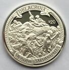British Virgin 2000 Delacroix "Death Of Sardanapalus " 20$ Silver Coin,Proof