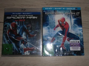 2x Bluray The Amazing Spiderman 2D/3D + Spiderman 2 in 2D/3D+4K Mastered NEU/OVP - Bild 1 von 4