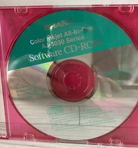 Software CD-ROM Only FOR Sharp AJ-5030 Series Color Inkjet ALL-IN-ONE - Picture 1 of 3