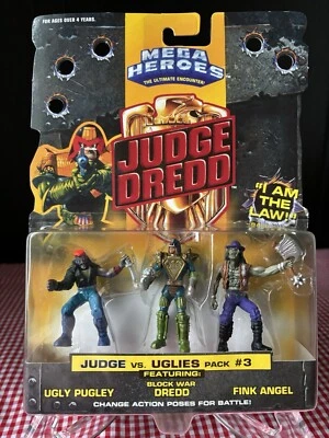 Judge Dredd Mega Heroes Multi-Packs Figuras de Acción 1995 Judge vs Uglies #3 NUEVO Foto 1 de 4