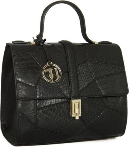 borsa Trussardi Jeans Gloria Ecoleather Patch NUOVA - Foto 1 di 5