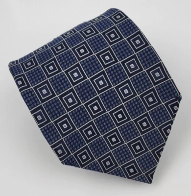 Corbata Kenneth Roberts azul gris geométrica para hombre 58 x 3,5 Foto 1 de 4