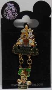 Disney WDW 1999 Disneyana Convention Dangle Mickey, Donald, Pluto & Goofy Pin - Picture 1 of 3