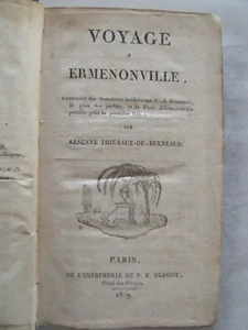 ref.M4 - VOYAGE A ERMENONVILLE par ARSENNE THIEBAUT - 1819 - 1 ère édition - Picture 1 of 5