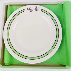 Franklin Auto Syracuse NY Cafeteria Teller Syracuse China Libbey weiß grün 1997 - Bild 1 von 5