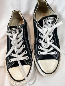 Converse Chuck Taylor All Star niedrige schwarze Canvas-Sneaker Damen 6,5 - Bild 1 von 10