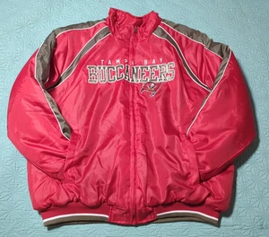 TB Buccaneers NFL G-III Men's Full-Zip Winter Jacket XXL Quilted No Hood 2 Sided - Picture 1 of 11