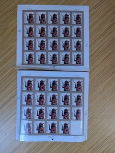KSE 2001 AMERICAN TOLEWARE STAMP SHEET TEA COFFEE POT 5 CENT x39 UNUSED POSTAGE - Picture 1 of 2