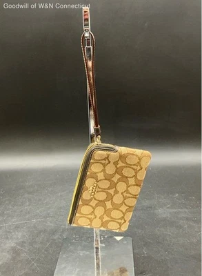 Coach Coin Wallet Women Brown Wristlet - Image 1 of 4