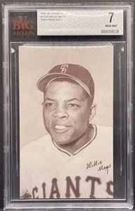 1947-66 Exhibits WILLIE MAYS San Francisco Giants HOF BVG 7 - Picture 1 of 2