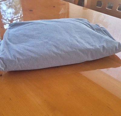 Edredón Ikea Queen 259cmx218cm 90x103 Jean Look azul y blanco 100% algodón Foto 1 de 4