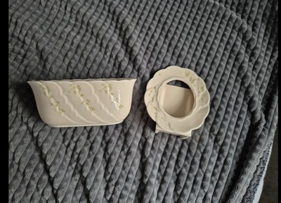 Vintage Park Rose Bridlington Mantle Vase Planter And Photo Frame Peach colour - Image 1 of 4