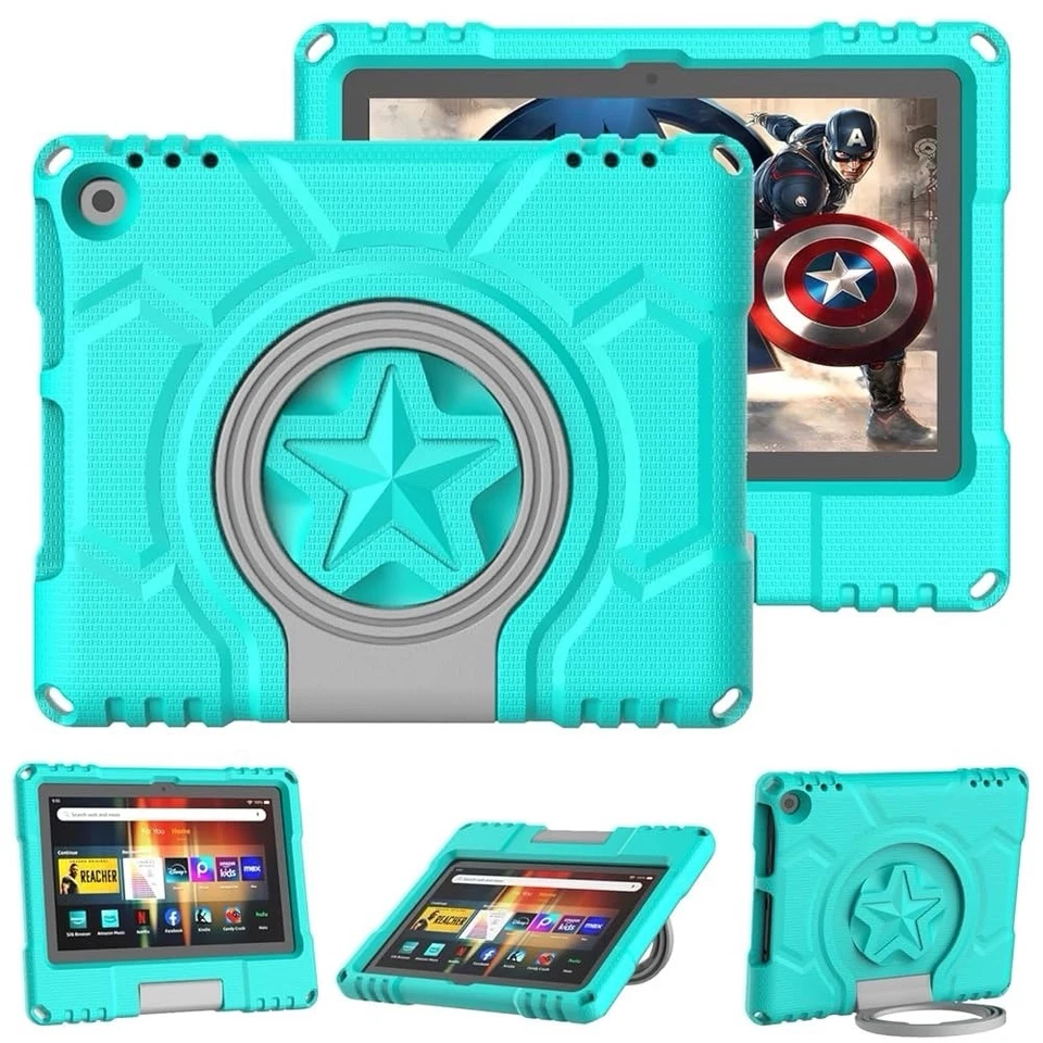 10in Tablet Case for Kids,Incompatible iPad Samsung TCL, Shockproof Kid-Proof…… - Image 1 of 4