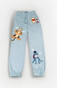 NEW Winnie the Pooh and Friends Women's Light Blue Jogger Sweatpants Size M - Picture 1 of 17