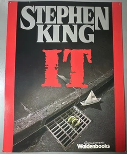 Horror Stephen King IT Promo großes doppelseitiges Poster zum Aufhängen 28 x 22 Walden Bücher - Bild 1 von 12