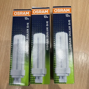 3 X New / Boxed Osram Dulux* D/E 13W/827 4 Pin Lamps. - Picture 1 of 2