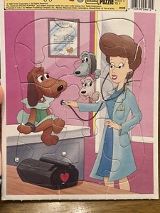 Pound Puppies 1986 TONKA Golden Frame Tray Puzzle Cooler Nose Marie Vintage Rare - Picture 1 of 1
