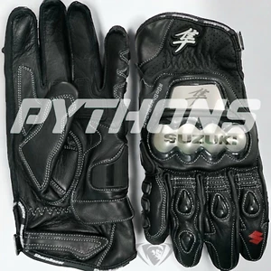 Guantes cortos de cuero para carreras de motocicletas Suzuki Hayabusa - Imagen 1 de 2