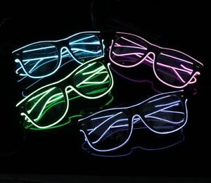 LED Brille rot Blinkbrille leuchtbrille Partybrile ledbrille blinke licht kostüm