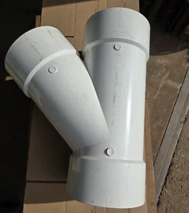 Charlotte PVC WYE 8" x 8" x 8" Pipe Connector - Picture 1 of 5