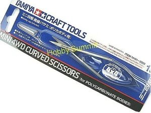 Tamiya Mini 4WD CURVED SCISSORS for Polycarbonate Body Tamiay Craft Tools 74151 - Picture 1 of 4