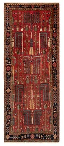 Tabriz 216x85 cm Handgeknüpfter Perserteppich Orient Carpet Rug Läufer Rot - Bild 1 von 14