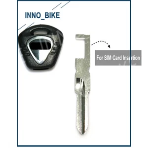 Uncut Blade Blank Key Replacement Fit For Tiger 1050 / Speed Triple 1050 Black - Bild 1 von 4