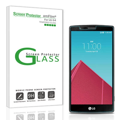 LG G4 amFilm Premium Tempered Glass (Rounded Edge) Screen Protector (1 Pack) - Image 1 of 4
