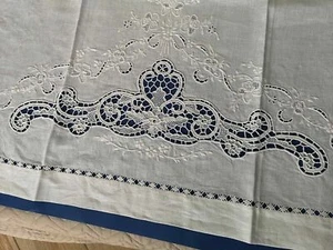 Handtücher 1+1 reines Leinen Stickerei Burano di Venezia komplett handgefertigt - Bild 1 von 8