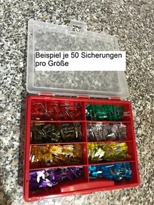 KFZ-Sicherungen Sets in Sortierboxen: Mini (11mm) od. Standard (19mm); 8 Größen - Bild 1 von 5