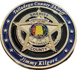Talladega County Sheriff's Office Jimmy Kilgore Challenge Coin - Picture 1 of 5
