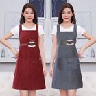 Sleeveless Women Overall Apron Cotton Cooking Smock Kitchen  Aprons