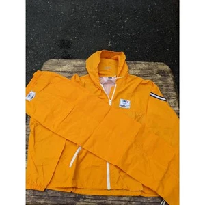 Vintage Levi's 1980 M&M Mars L.A. Olympic Orange Full Track Suit Windbreaker L - Picture 1 of 11