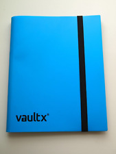 Vault X Blue 9 Pocket Card Binder/Folder Side Load Fits 360 Cards