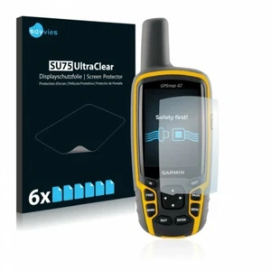Garmin GPSMAP 62s, 6x Transparent ULTRA Clear Screen Protector - Foto 1 di 6