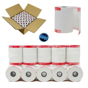 Shrink Wrap (100) 2 1/4" x 85' First Data FD130 FD50 FD55 FD100Ti Thermal Paper - Picture 1 of 9