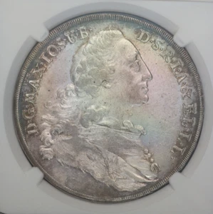 1771 German States Bavaria DAV-1953 TALER Thaler NGC MS61 - Picture 1 of 4