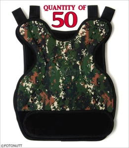 50 QTY DIGITAL Camo Body Armor Paintball /Airsoft CHEST PROTECTOR (ACU styled) - Picture 1 of 1