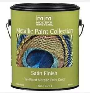 1 gal Modern Masters ME150 Silver Metallic Paint Collection Water-Based Satin - Picture 1 of 4