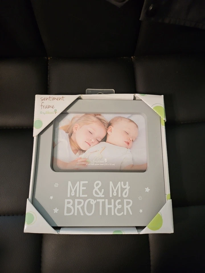 marco de fotos de mi hermano y yo pequeñas ideas, marco de recuerdo de bebé, foto de hermano... Foto 1 de 1
