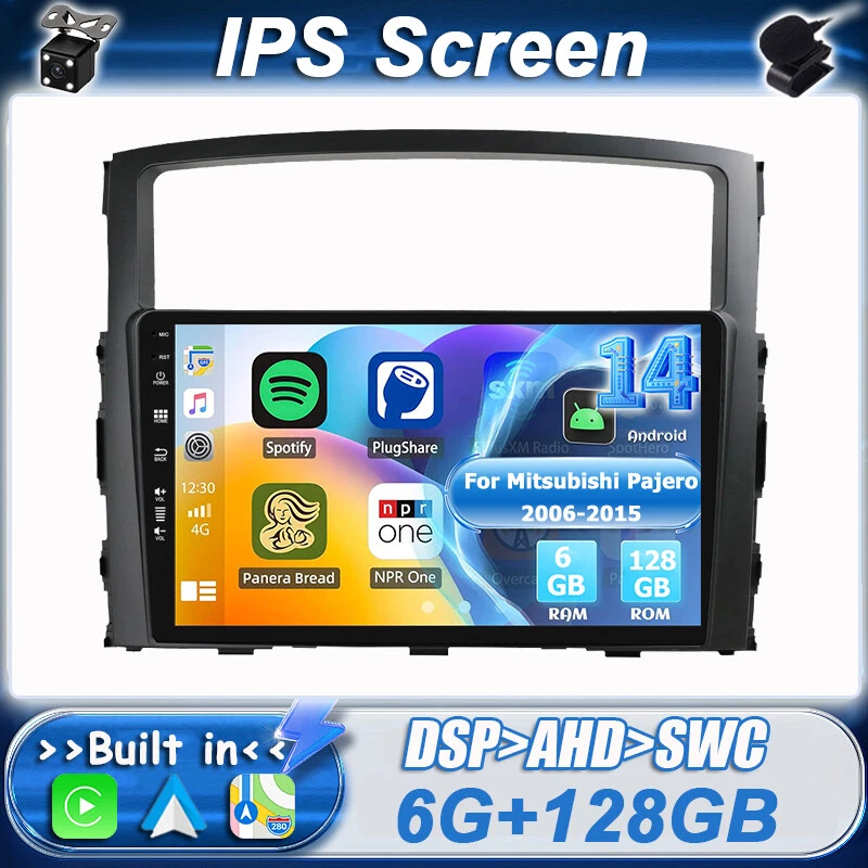 Android 14 estéreo de coche para Mitsubishi Montero Pajero 2006-2017 Car Play GPS 128 GB Foto 1 de 4