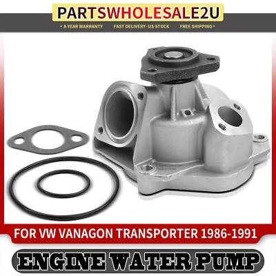 Bomba de agua del motor con junta para Volkswagen Transporter Vanagon 1986-1991 H4 2,1 L Foto 1 de 4