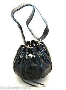 MIMCO SMALL COCOON LEATHER BAG IN BLACK BNWT RRP$349 - Picture 1 of 5